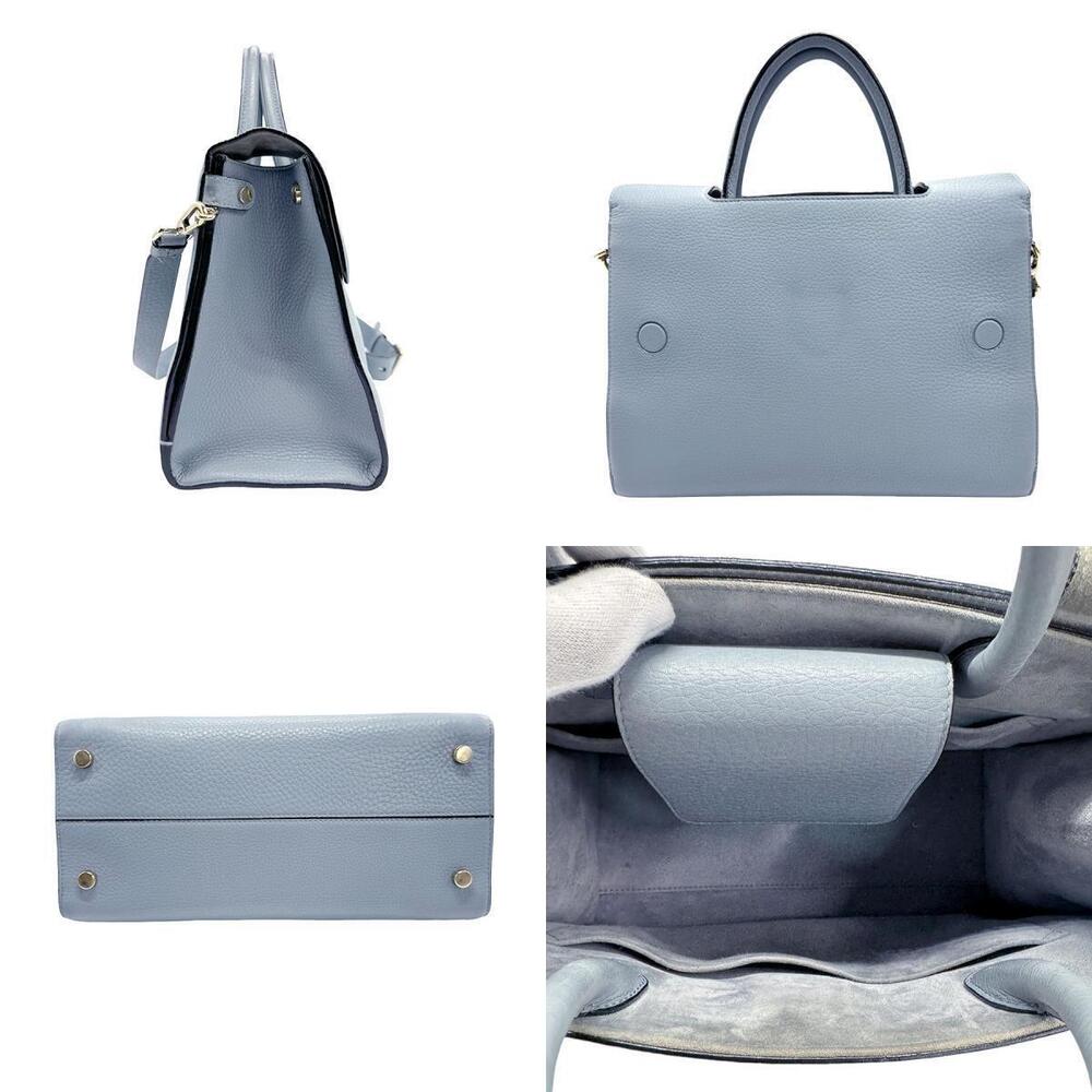 Dior Bag Shoulder leather Christian blue 2way Ever Blue